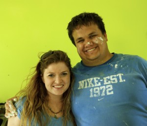 Meagan Bryne and Garren Giles After Painting