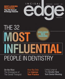The 32 most influential people in dentistry Incisal Edge magazine cover