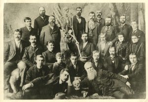 ASO faculty and students take a group photo during their first session in 1892-93. Dr. Bolles is pictured in the third row, third position. Museum of Osteopathic Medicine, Kirksville, Missouri [1975.95.30.02]