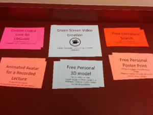 Prize tickets from the Arizona campus library open house