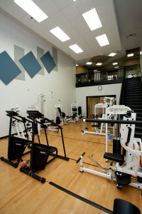 image of the repurposed racquetball room
