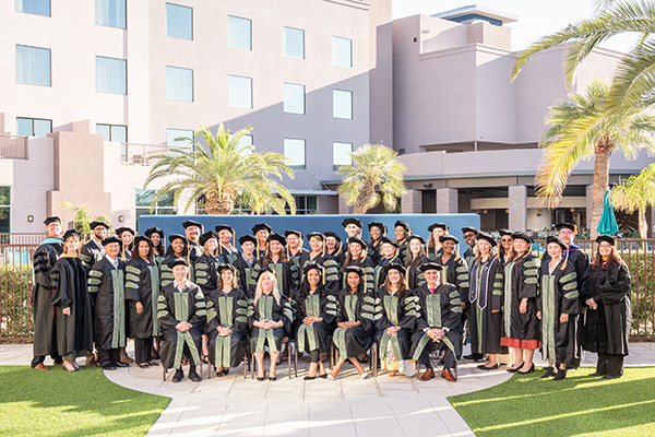 Doctor of Health Sciences graduates with faculty